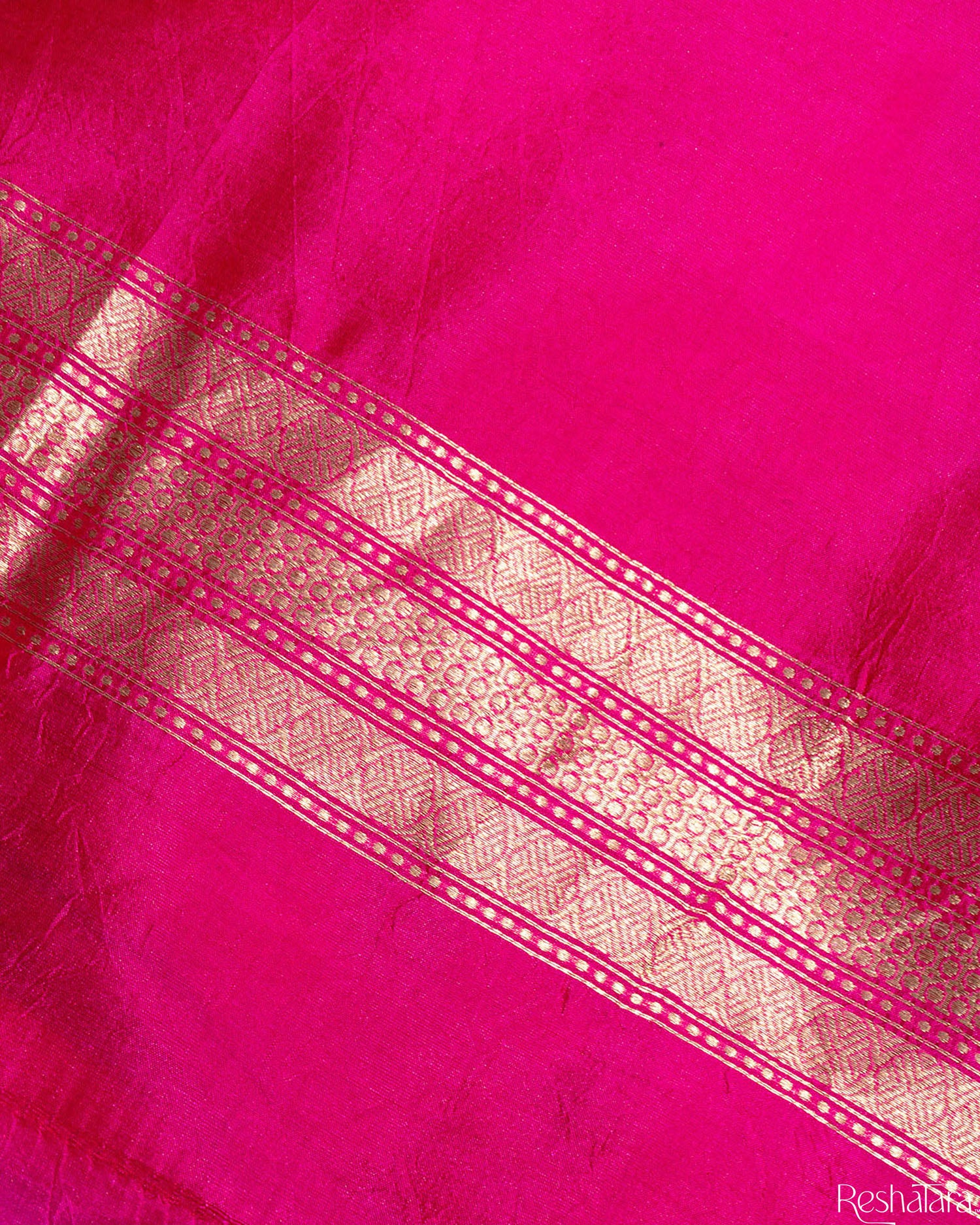 Fuchsia Pink Pure Katan Silk Banarasi Handloom Suit Set