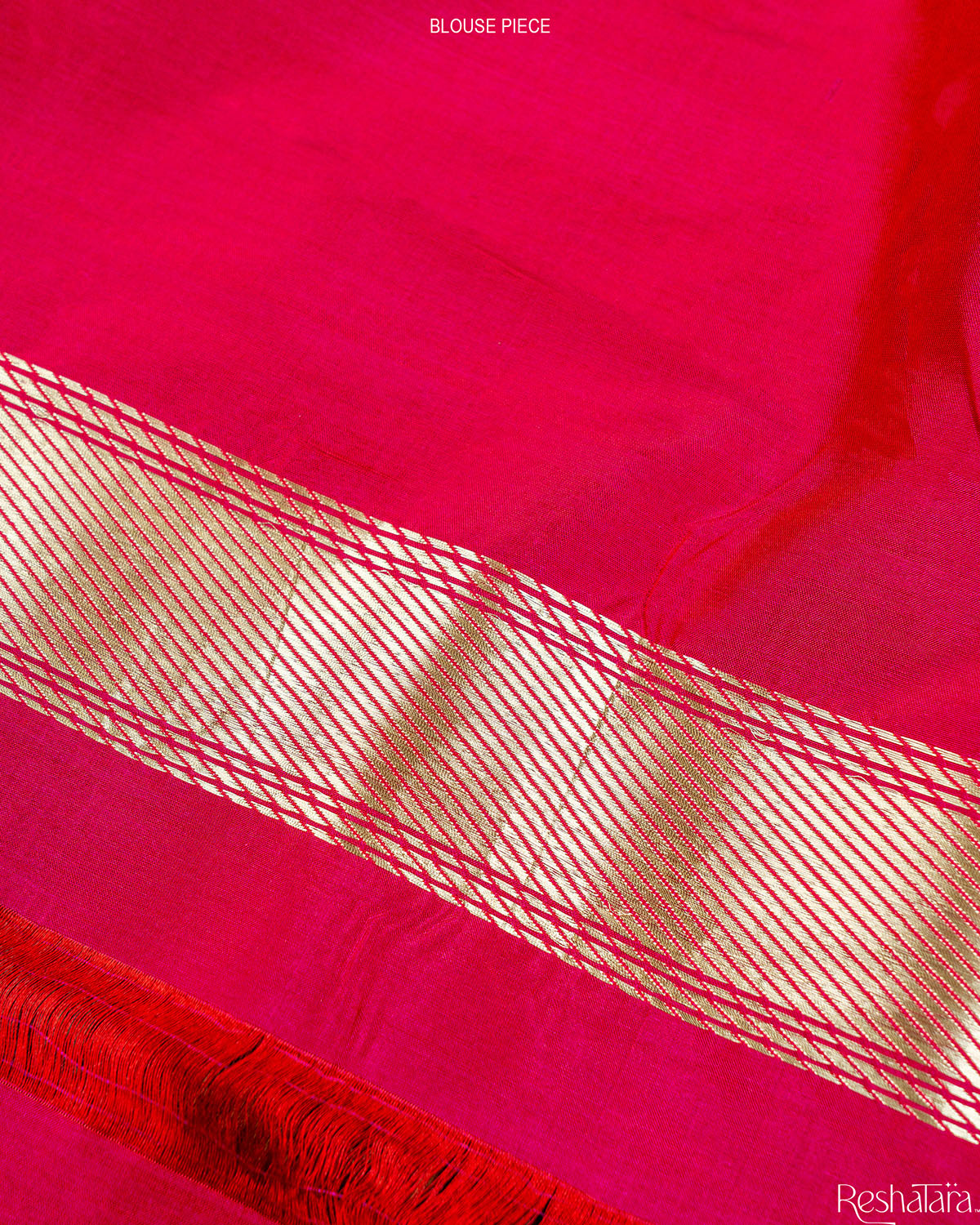 Kashi' Bright Pink Kadhua Pure Katan Silk Banarasi Handloom Saree