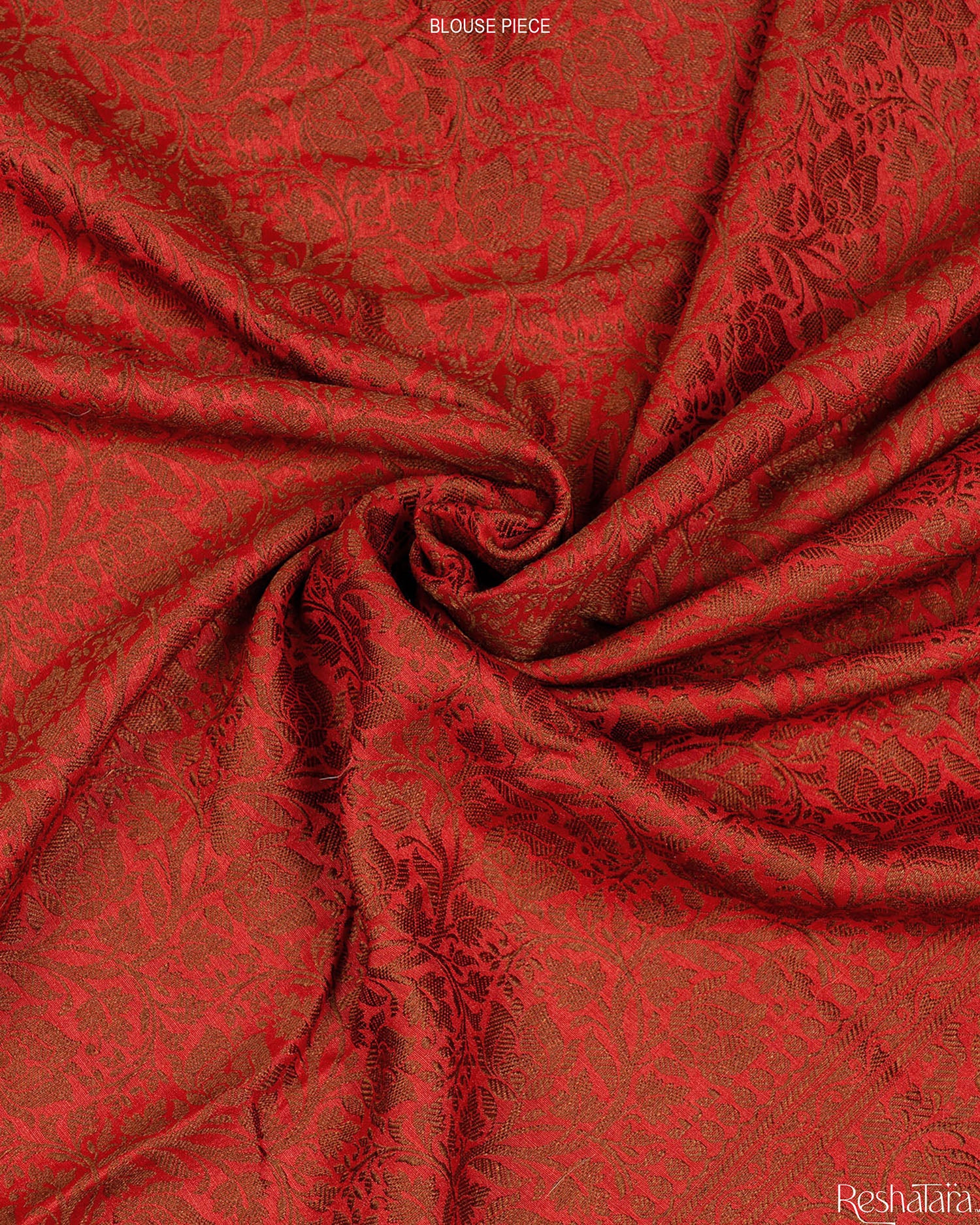 Pearl White and Rust Maroon Pure Munga Silk Banarasi Handloom Saree