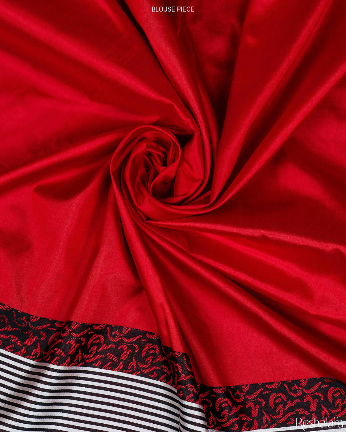 Vibrant Red Mulberry Silk Banarasi Handloom Saree