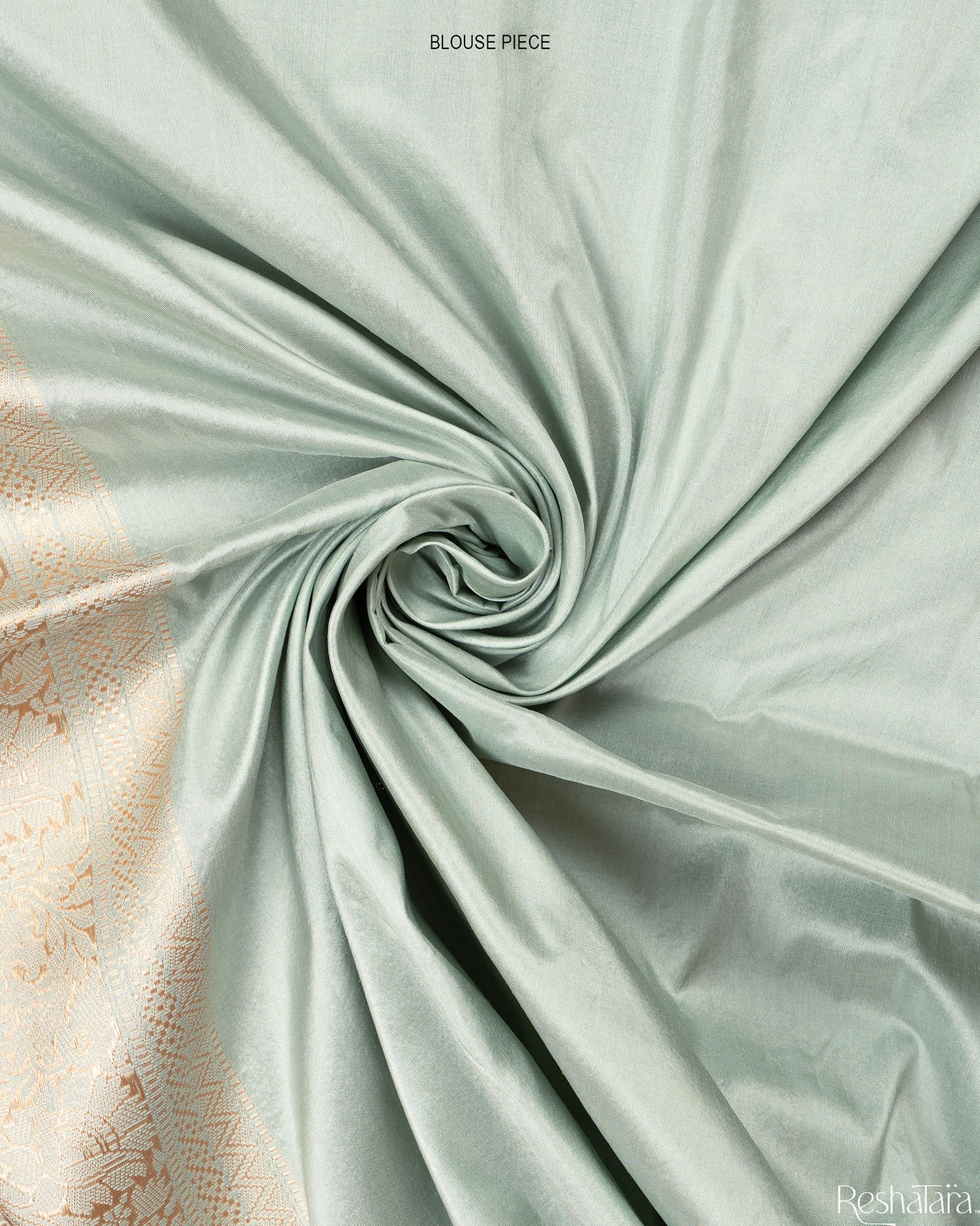 Sage Green Pure Katan Silk Banarasi Handloom Saree