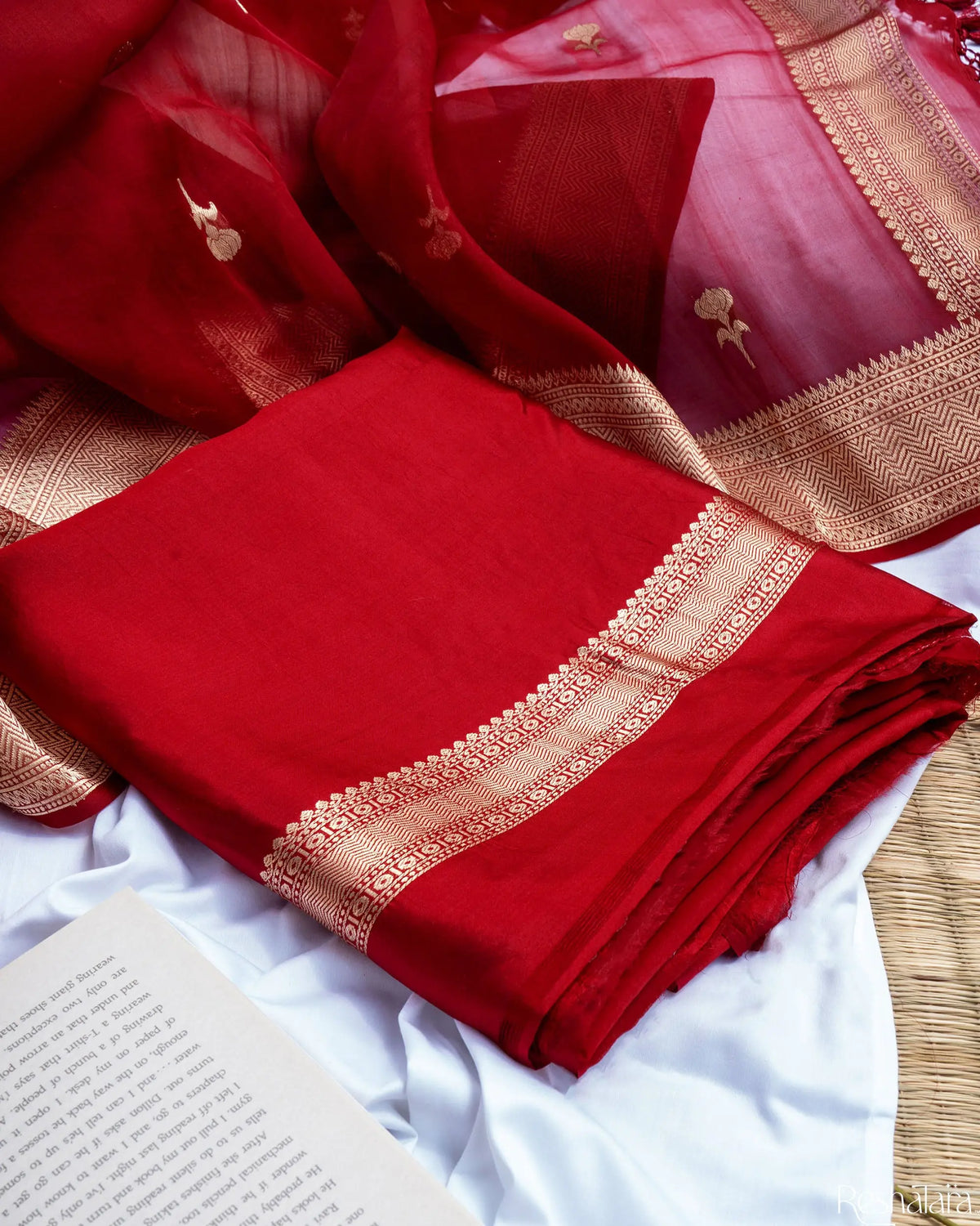 Maroon Pure Katan Silk Banarasi Handloom Suit Set