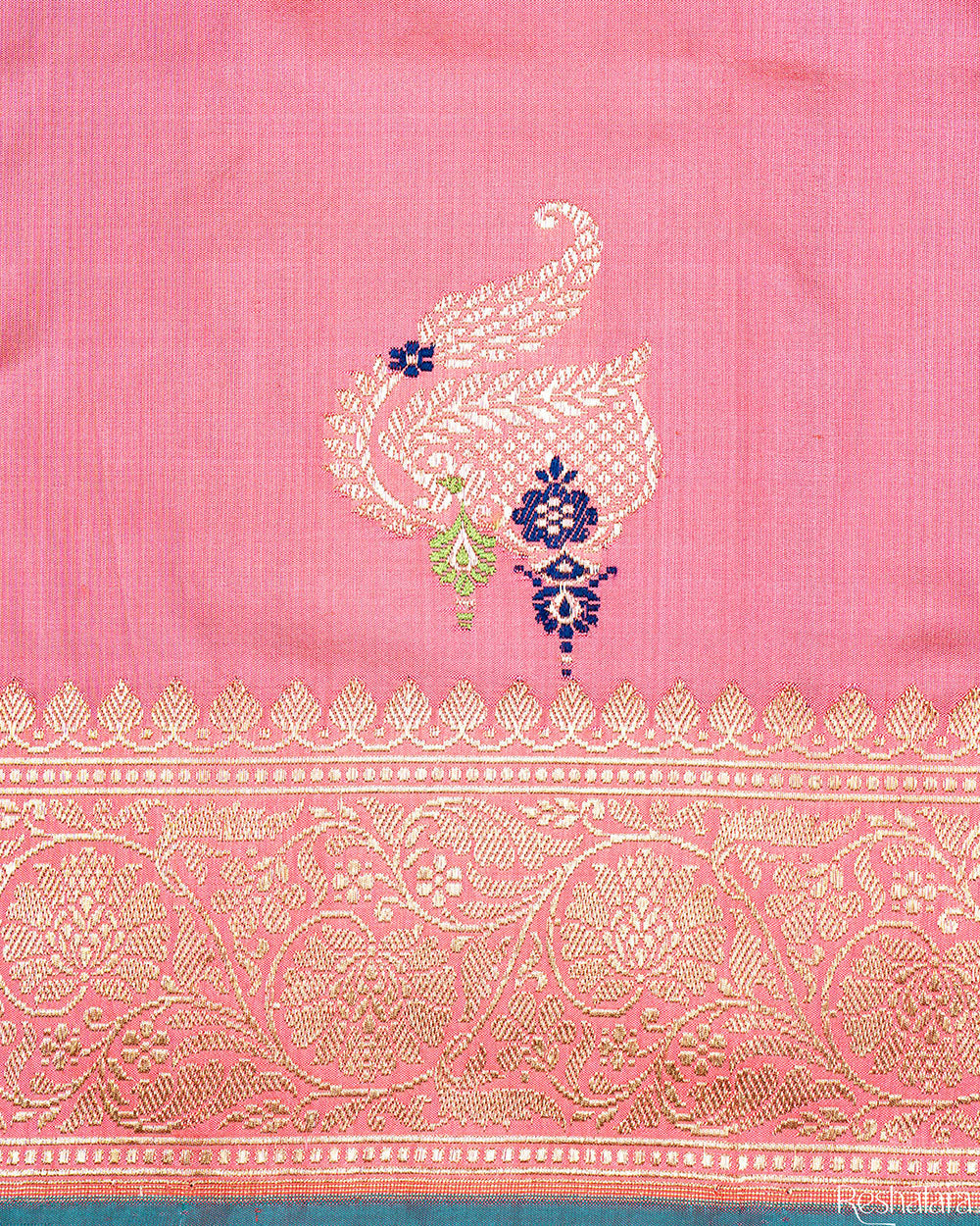 Enchanting Pink Meenadar Pure Katan Silk Banarasi Handloom Saree