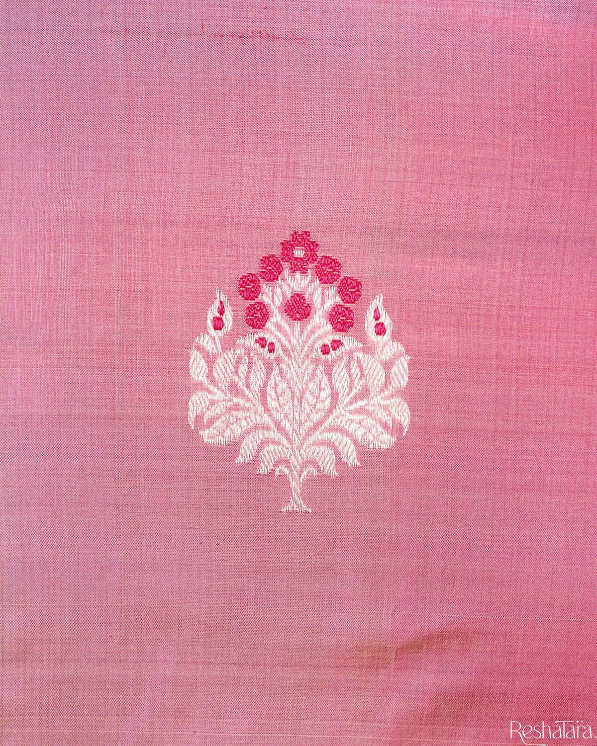 Onion Pink Meenadar Kadhua Pure Katan Silk Banarasi Handloom Saree