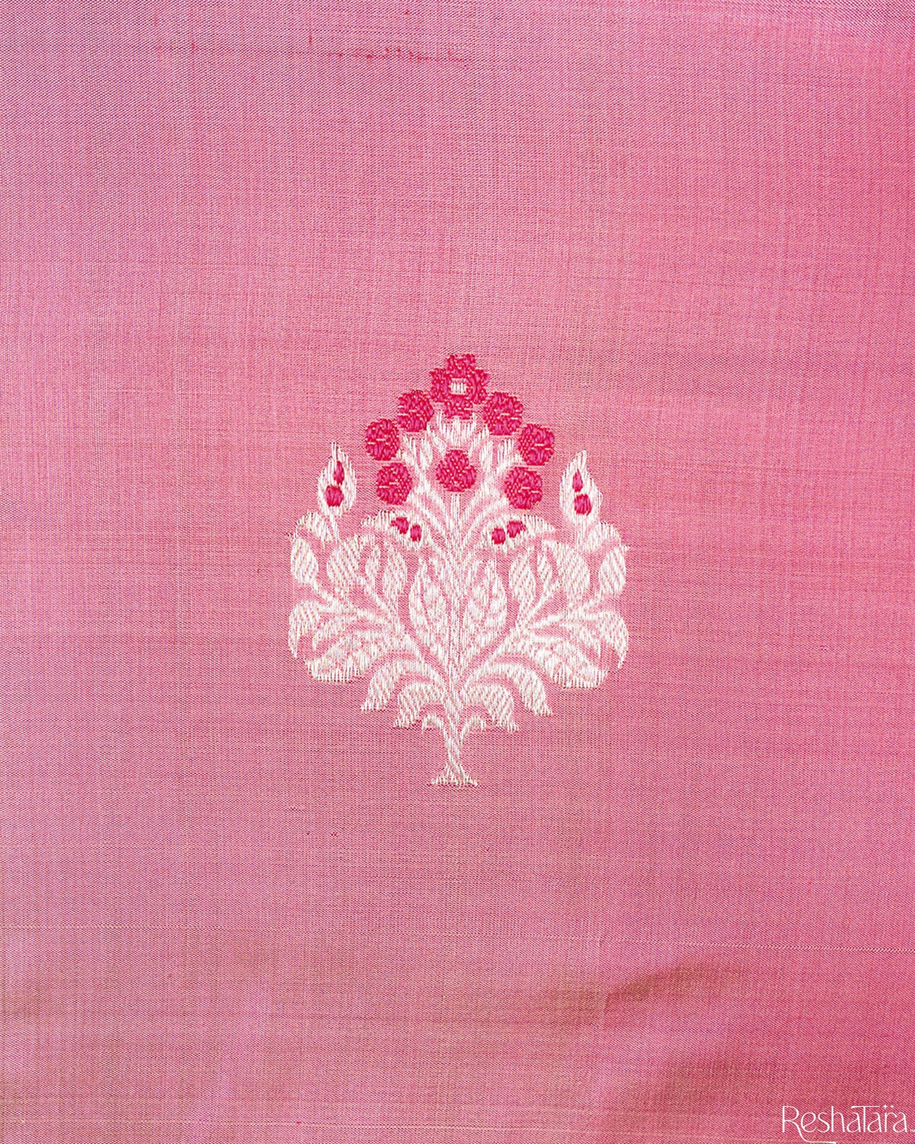 Onion Pink Meenadar Kadhua Pure Katan Silk Banarasi Handloom Saree