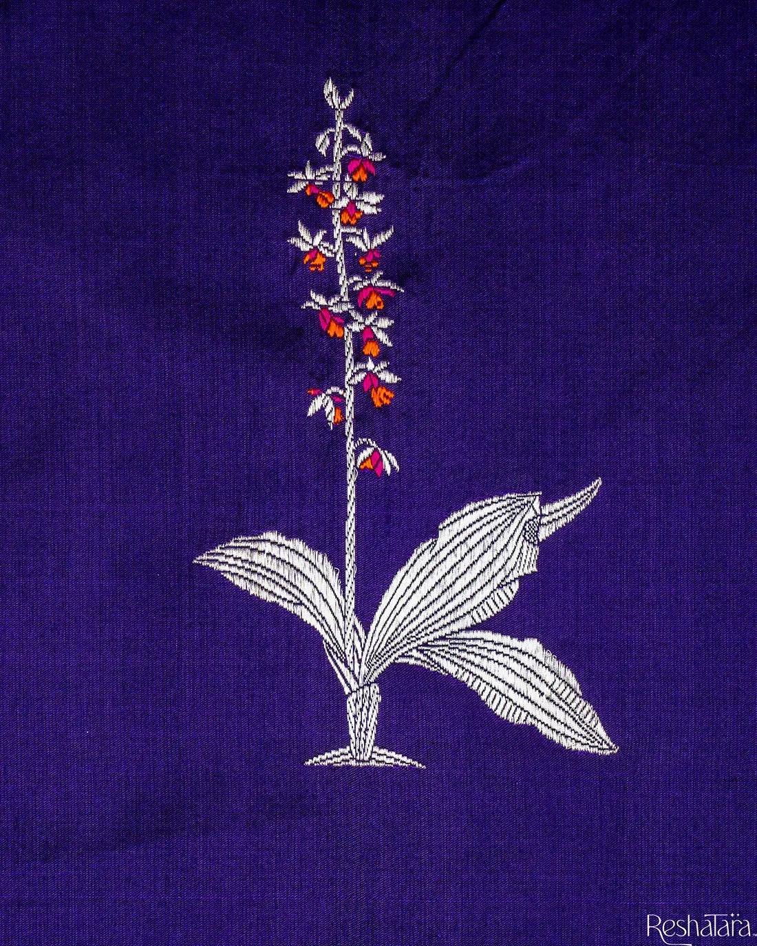 Deep Purple Meenadar Kadhua Pure Katan Silk Banarasi Handloom Saree