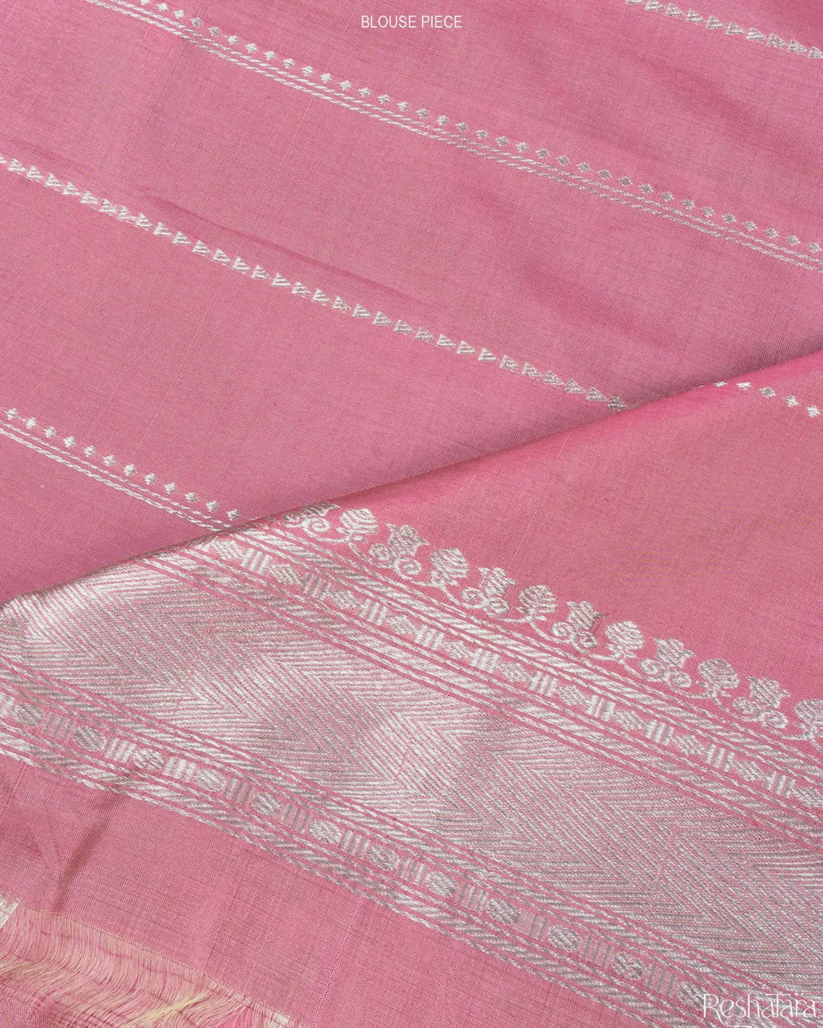 Onion Pink Meenadar Kadhua Pure Katan Silk Banarasi Handloom Saree