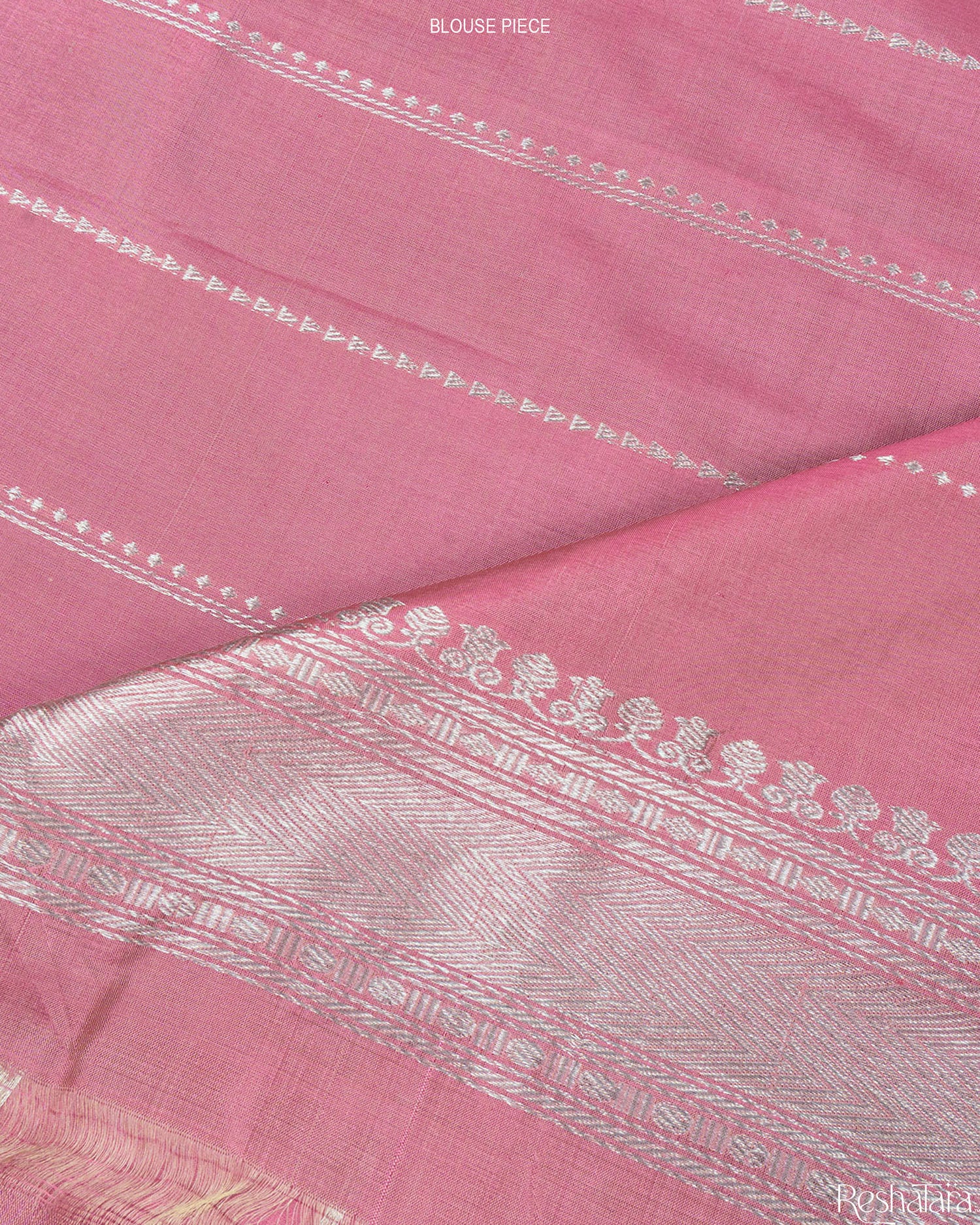 Onion Pink Meenadar Kadhua Pure Katan Silk Banarasi Handloom Saree