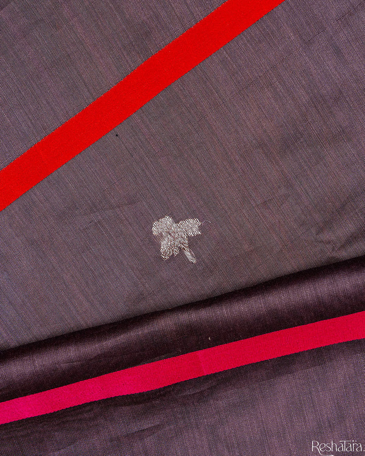 Hemp Brown Pure Katan Silk by Chanderi Banarasi Handloom Saree