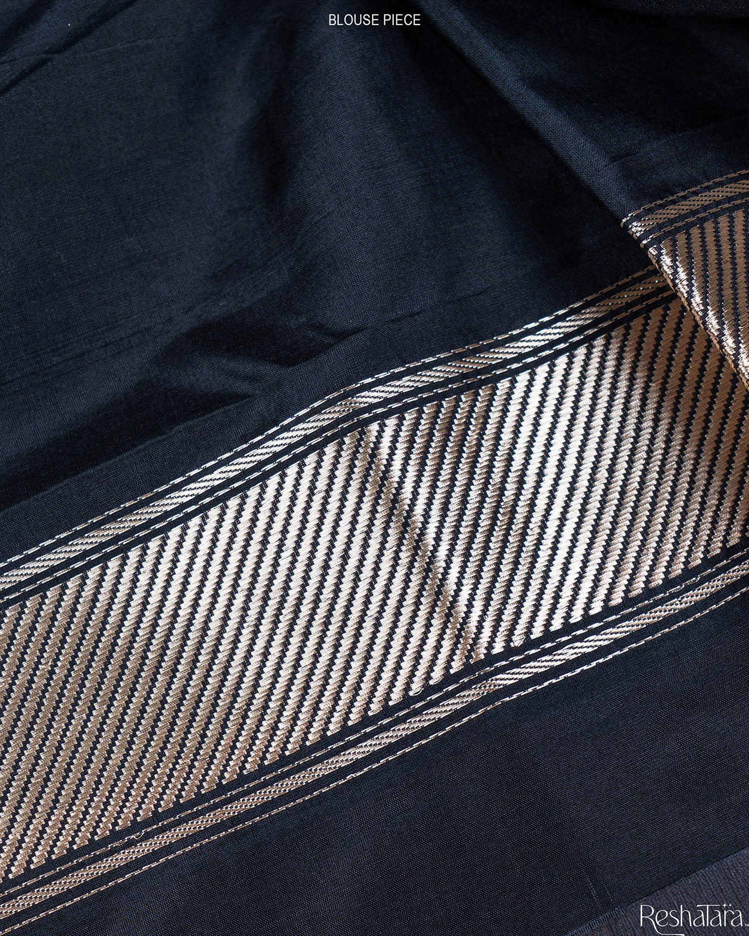 Kashi' Black Kadhua Pure Katan Silk Banarasi Handloom Saree