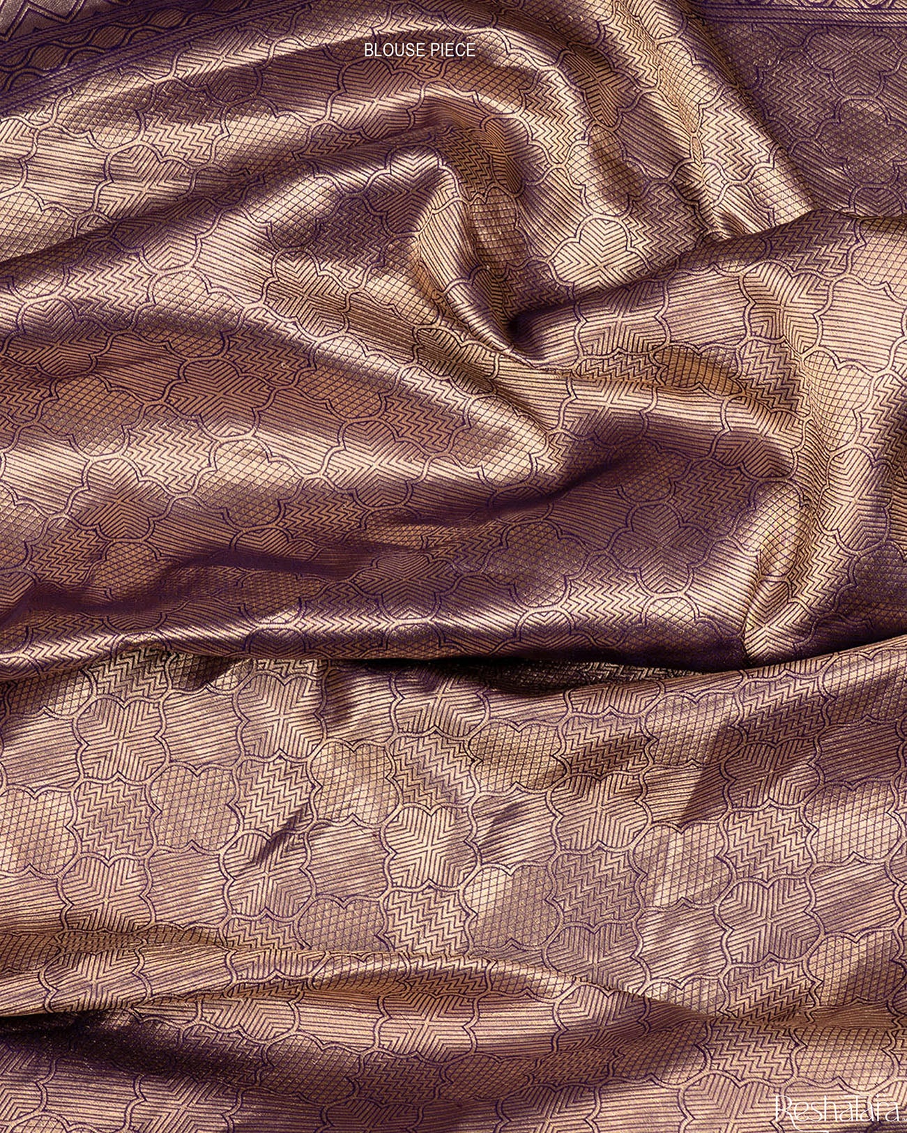 Purple Mulberry Silk Banarasi Handloom Saree