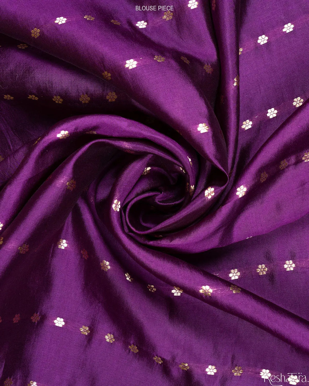 Purple Sona Rupa Kadhua Pure Mulberry Silk Banarasi Handloom Saree